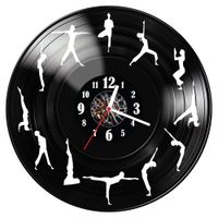 Zegar ścienny z płyty winylowej Joga 288.14