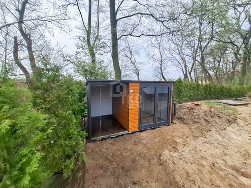 Schowek - Domek Ogrodowy 2,5x2,5m wiata 1,5m drzwi PCV dach TKD387 na Arena.pl