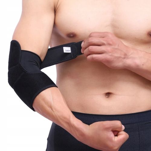 ORTEZA OPASKA ŚCIĄGACZ STABILIZATOR ŁOKCIA ŁOKIEĆ TENISISTY GOLFISTY na Arena.pl