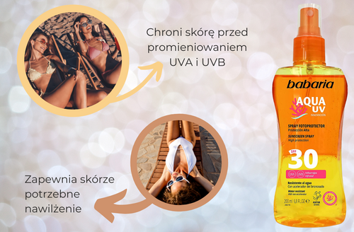 Babaria Aqua Uv Spray Do Opalania SPF30 na Arena.pl