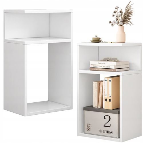 SZAFKA NOCNA STOLIK PRAWA/LEWA BIAŁA DO SYPIALNI SALONU NOWOCZESNA LOFT na Arena.pl