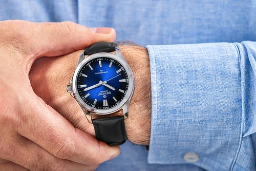 zegarek męski giewont elegance sapphire czarno niebieski gw5160-a3 na Arena.pl