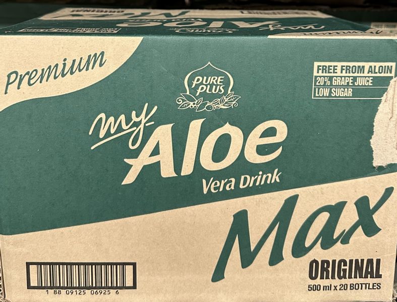 Pure Plus My Aloe Vera drink Max 500ml - karton zdjęcie 1