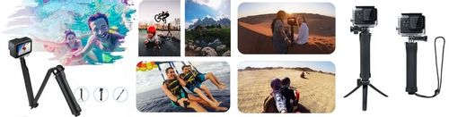Selfie Stick Kijek Uchwyt 3WAY Statyw do GoPro 12 11 10 9 8 7 6 DJI Insta na Arena.pl
