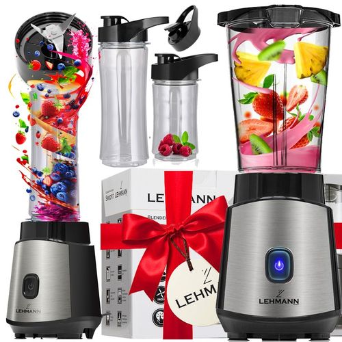 BLENDER KIELICHOWY DO KOKTAJLI 1200W 2xBIDONY MIKSUJE KRUSZY LÓD MOCNY 10w1 na Arena.pl