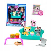 LITTLEST PET SHOP PODWIECZOREK Z 3 FIGURKAMI SERIA 3 LPS00636