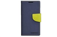 Oryginalne Etui portfel Mercury Fancy Case do SAMSUNG GALAXY ALPHA G850 niebieski