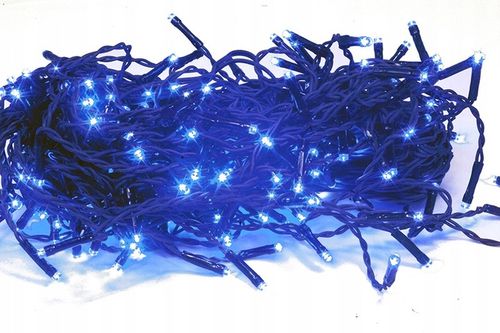 Lampki Choinkowe 300 LED 30m Zewnętrzne NIEBIESKIE + FLASH Timer na Arena.pl
