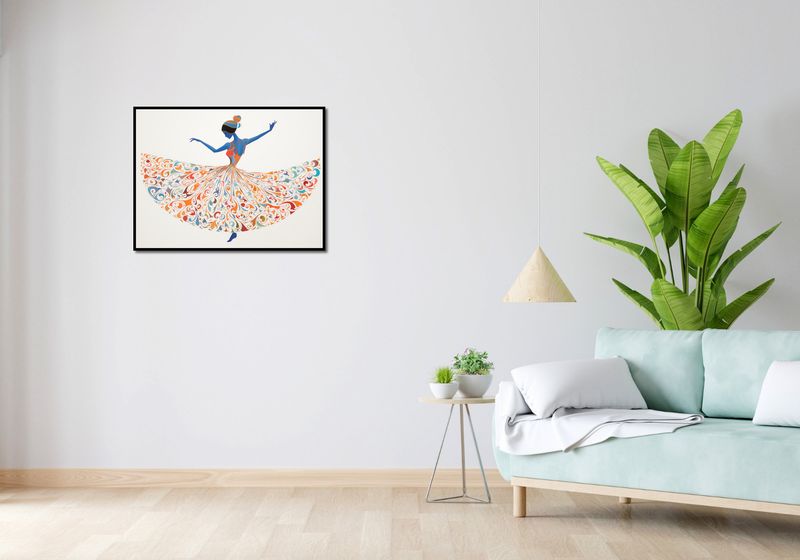 Plakat 80x60cm Wirująca Balerina zdjęcie 4