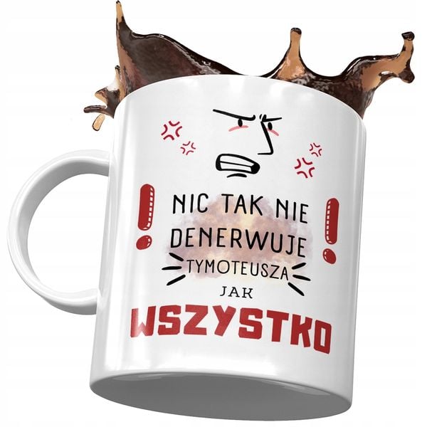 Kubek Dla Tymoteusza Kolegi Przyjaciela Prezent Z Nadrukiem Ze Zdjęciem zdjęcie 1