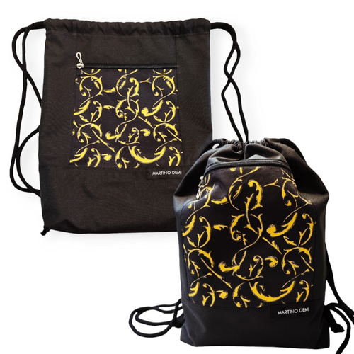 Plecak worek wodoodporny ORNAMENTY ZŁOTE na Arena.pl