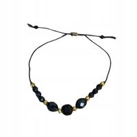 BRANSOLETKA DAMSKA TURMALIN HEMATYT ONYKS TALIZMAN OCHRONNY KAMIENIE MP3