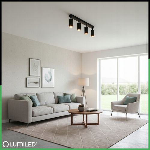 Lampa sufitowa HALOGENOWA kinkiet OPRAWA LED reflektor SPOT 4x GU10 na Arena.pl