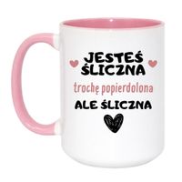 Duży Biało-Różowy 450 ml