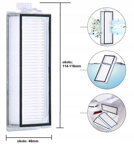 ZESTAW AKCESORIÓW FILTRY SZCZOTKI MOP DO XIAOMI ROBOROCK Q7, MAX, na Arena.pl