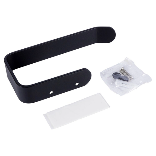 Uchwyt na papier toaletowy metalowy czarny na Arena.pl