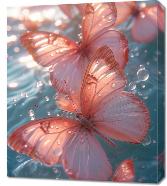 Obraz 60x70cm Świetliste Motyle zdjęcie 1
