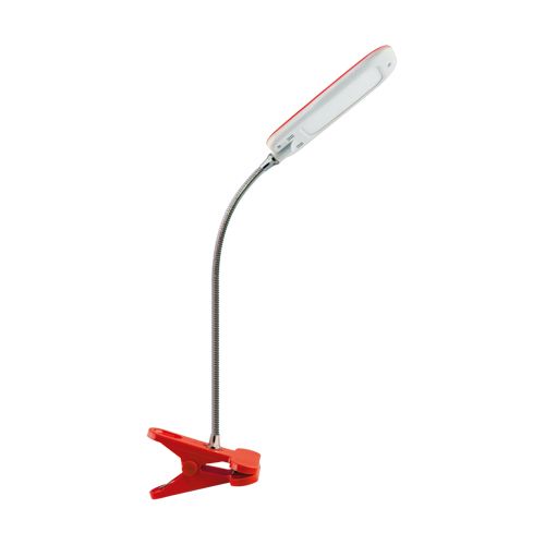 Lampka biurkowa DORI LED 6W RED CLIP 02866 zdjęcie 1
