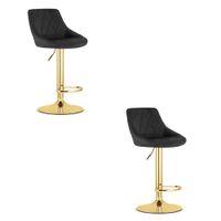 Hoker KAST - aksamit czarny / baza złota x 2