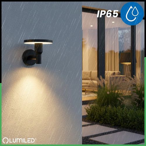 Lampa Ogrodowa LED Zewnętrzna Kinkiet Elewacyjny Ścienny 12W 3 BARWY na Arena.pl