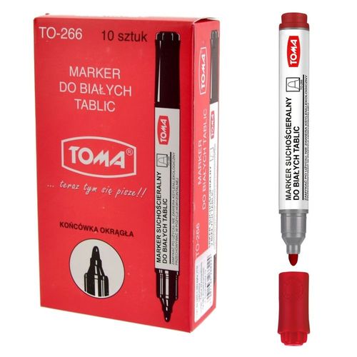 MARKER SUCHOŚCIERALNY CZERWONY TO-266 TOMA 5901133266217 na Arena.pl