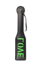 'love'' paddle - glow in the dark - black/neon green