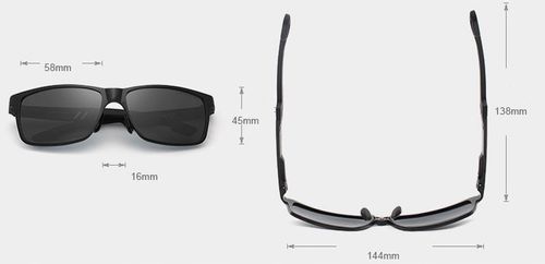 OKULARY PRZECIWSŁONECZNE KINGSEVEN POLARYZACJA nerdy aluminiowe N7180 na Arena.pl