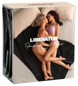 liberator fascinator throw czarna narzuta z mikrofibry 183x137cm