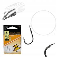 Haczyki WIĄZANE CHINU Przypony GOTOWE 10 SZT r 8