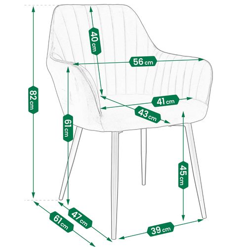 krzesło cora beżowe na Arena.pl