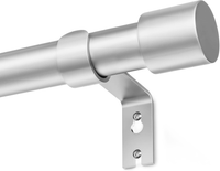 Karnisz srebrny regulowany 76–152 cm | metal