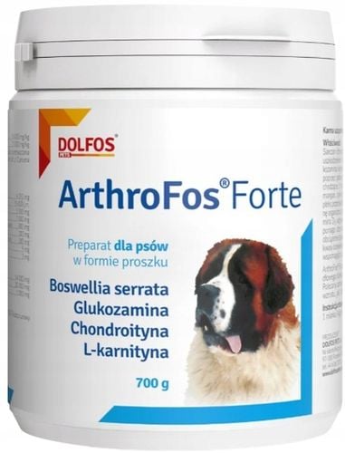 ArthroFos Forte glukozamina chondroityna NA STAWY DLA PSA 700 g na Arena.pl