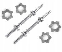 Gryf krótki do hantli gryfik sztangielka śrubowy 48cm 28mm zestaw 2 sztuki