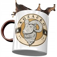 Kubek Czarny Śmieszny Zabawny Kozacko Prezent Z Nadrukiem Ze Zdjęciem