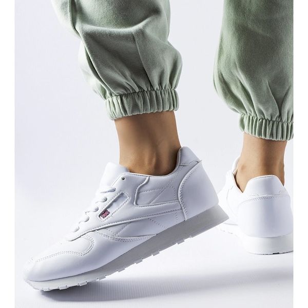 Białe sneakersy klasyczne r.38 zdjęcie 3