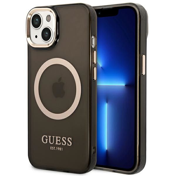 Etui Guess do iPhone 15 Plus, iPhone 14 Plus, Czarny, MagSafe zdjęcie 1