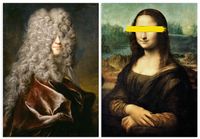 Zestaw dwóch plakatów mona lisa portret 61x91 cm