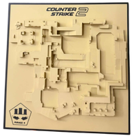 Obraz 3D CS2 Mirage Map Dekoracja Ścienna PLA