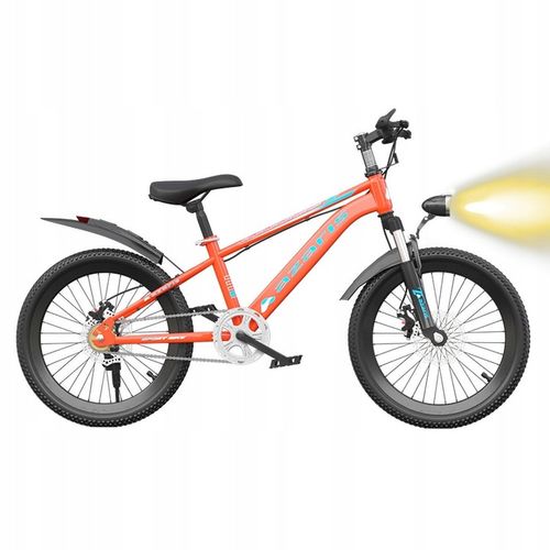 ROWER DZIECIĘCY ROWEREK 20 CALI TARCZE KOŁA BOCZNE AMORTYZATOR PRZERZUTKI na Arena.pl