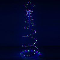 WĄŻ ŚWIETLNY ZEWNĘTRZNY CHOINKA LAMPKI 192LED MULTIKOLOR DEKORACJA ŚWIETLNA