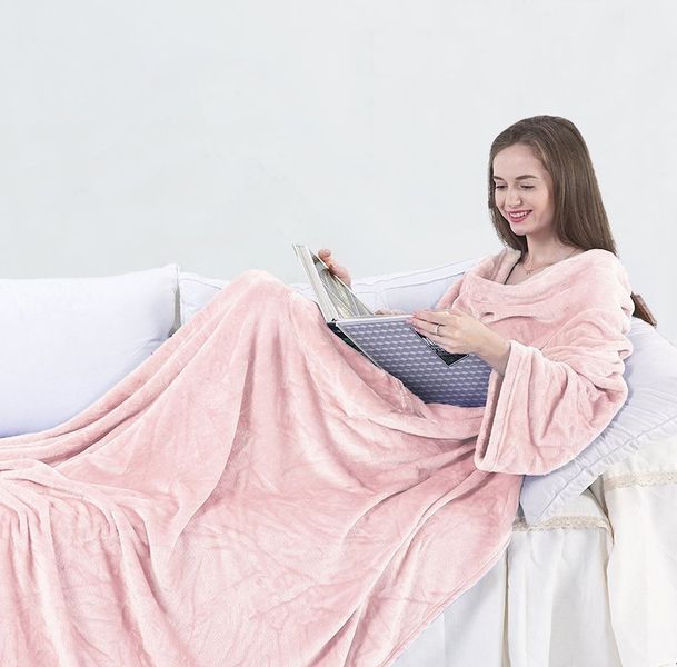 Koc DecoKing LAZY POWDERPINK 150x180 zdjęcie 1