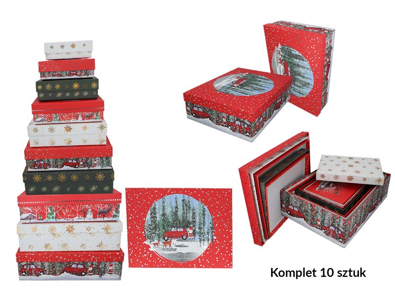 Kpl. 10 pudełek prezentowych zdjęcie 1