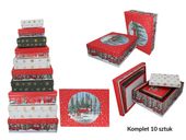 Kpl. 10 pudełek prezentowych