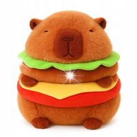 KAPIBARA MASKOTKA PLUSZ CAPIBARA BURGER PLUSZ MIĘKKA ZABAWKA PREZENT 30CM
