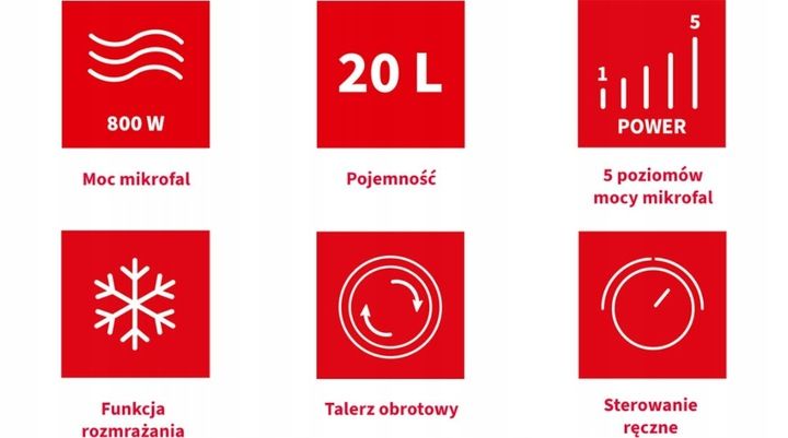Kuchenka mikrofalowa wolnostojąca SHARP 800W 20L czarna zdjęcie 2