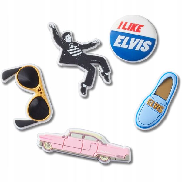 Crocs Przypinki Ozdoby Piny Charms Jibbitz Elvis 5pc zdjęcie 1