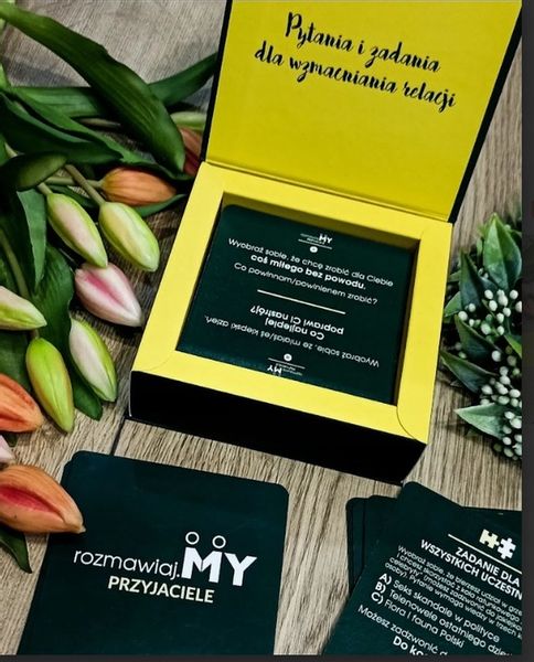 Gra Rozmawiaj.My PRZYJACIELE- idealny prezent! Gra 90 PYTAŃ + ZADANIA! zdjęcie 2