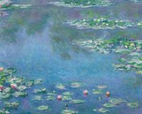 Plakat 50x40cm Water Lilies, Monet Vintage do Salonu
