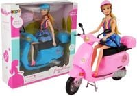 Lalka ze Skuterem Kask Akcesoria