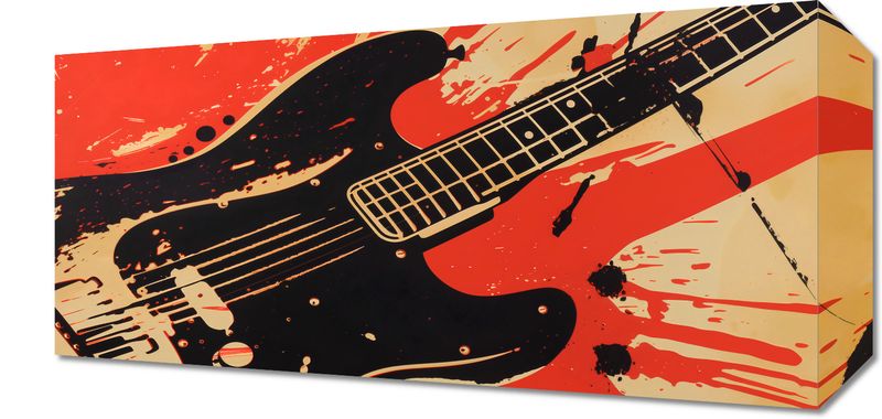 Obraz 40x20cm Gitara Elektryczna zdjęcie 1